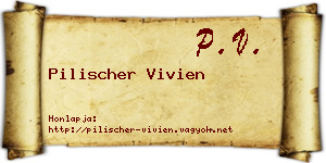 Pilischer Vivien névjegykártya